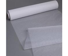 Deko AS GmbH Streifenorganza Tischband - weiß - 28 cm x 15 m - 70 280 001