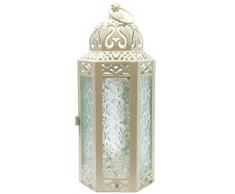 Laternen im marokkanischen Stil, metall, cremefarben, Table - Medium