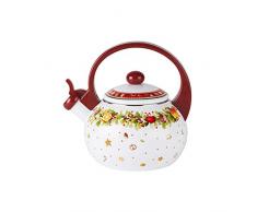 Villeroy & Boch Winter Bakery Delight Kitchen Teekessel, 2 Liter, Metall/Kunststoff, Weiß/Bunt