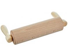 Städter 800021 Teigrolle Holz abgewinkelt 23 cm, braun, 21 x 10 x 21 cm,