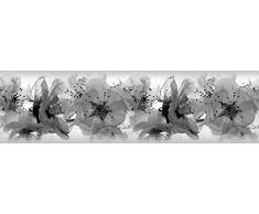 AG Design Selbstklebende Bordüre, 0,14 x 5 m, Blumen, Folie, Colorful, 500 x 14 cm