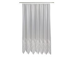 Anna Cortina Gardine, Stoff, weiß, 125 x 450 cm