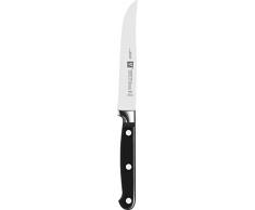 Zwilling 31028121 Professional S Steakmesser, Rostfreier Spezialstahl, Zwilling Sonderschmelze, genietet, Vollerl, Kunststoff-Schalen, 120 mm, schwarz