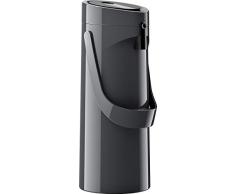 Emsa 515706 Ponza Pump-Isolierkanne, Thermosflasche, 1,9l Füllvolumen, Isolierbecher, Druckhebel, abnehmbare Tropfschale, anthrazit