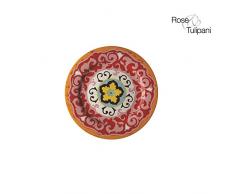 Rose E Tulipani Nador Wand R1330024AR Untertasse, 16,5 cm, 1 Stück, orange