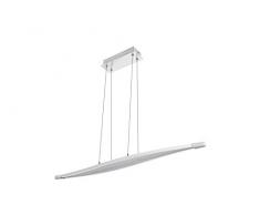 WOFI Pendelleuchte, 1-flammig Trois 1 x LED / 25 W, 16 x 150 x 96 x Abhängung 150 cm, 3000 k, 1660 lm, Energieeffizenzklasse A dimmbar mittels geeignetem Wanddimmer, chrom 7809.01.01.0000