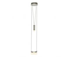 Brilliant Better LED Pendelleuchte 1 flg höhenverstellbar eisen/weiß 480 Lumen, LED integriert