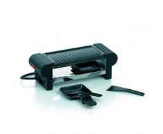 Kela 66490 Raclette mit Grillplatte, Stahl antihaftbeschichtet, Für 2 Personen, 350 W, 230 V, Bernina