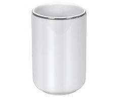 Kleine Wolke 5075127852 Zahnputzbecher Noblesse, Accessoires, weiß/Silber