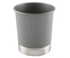 iDesign 74782EU York Abfalleimer Mülleimer, mattgrau/gebürstet