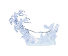 The Christmas Workshop Weihnachtsmann Schneeszene, Acryl, 24 x 18,5 x 6 cm