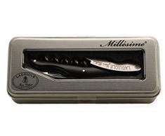 Laguiole Jean Dubost 30141 Korkenzieher in Geschenkbox, aus Metall mit weichem ABS-Griff, Schwarz