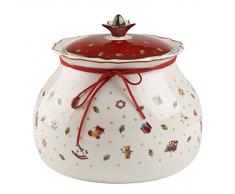 Villeroy & Boch Toys Delight GroÃe Vorratsdose, Premium Porzellan, WeiÃ/Rot
