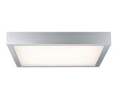 Paulmann 70385 WallCeiling Space LED-Panel 360x360mm 18,5W 230V Chrom matt/WeissŸ Kunststoff eckige Deckenaufbauleuchte Deckenleuchte Deckenlampe 703.85
