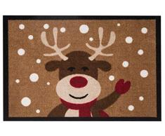 Hanse Home Fußmatte Schmutzfangmatte Reindeer Braun, 40x60 cm