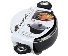 Diamond Collection Topf mit Glasdeckel, antihaftbeschichtet, Durchmesser 24 cm