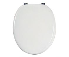 Anika Toilettensitz aus MDF mit verchromten Scharnieren, WeiÃ