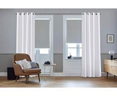 SG Home Gardine nach Maß weiß mit Multifunktionsband, 245L/130W, Albar verfügbar - Andere Größen verfügbar