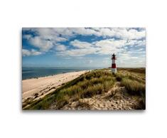 Calvendo Premium Textil-Leinwand 75 cm x 50 cm quer, EIN Motiv aus dem Kalender Sylt - Bilder Einer Insel | Wandbild, Bild auf Keilrahmen, Fertigbild auf echter Leinwand, Leinwanddruck Natur Natur