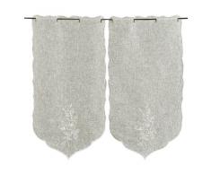 Linder 0169/11/78061/440 Scheibengardinen Manon, 2 Stück, weiß, 58X120