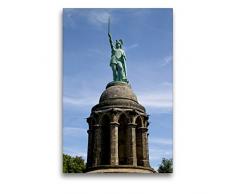 Premium Textil-Leinwand 50 x 75 cm Hoch-Format Hermannsdenkmal | Wandbild, HD-Bild auf Keilrahmen, Fertigbild auf hochwertigem Vlies, Leinwanddruck von Antje Lindert-Rottke