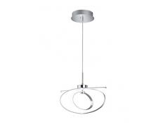 Trio Leuchten LED Pendelleuchte 374910106 Coronado, Metall Chrom, 30 Watt LED, Helligkeit und Lichtfarbe einstellbar