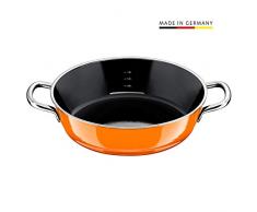 Silit Passion Orange Servier-Schmorpfanne 24 cm, Bräter, Schmortopf 2,7l, Silargan Funktionskeramik, hoher Rand, Induktion, Auslaufmodell, orange