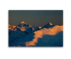 Premium Textil-Leinwand 120 x 80 cm Quer-Format Meine Giganten in den Alpen Ãsterreichs | Wandbild, HD-Bild auf Keilrahmen, Fertigbild auf hochwertigem Vlies, Leinwanddruck von Christa Kramer