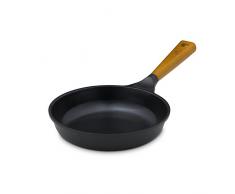 Gerlach Bratpfanne Natur mit Keramikbeschichtung, 24 cm, Aluminium, Schwarz