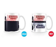 Stranger Things SCMG25280 Mug Thermo-reactif 315ml / 11oz (Upside Down) Tasse mit Thermoeffekt, Keramik, mehrfarbig