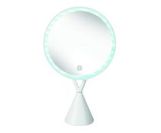 Kleine Wolke Textilgesellschaft Kosmetikspiegel Lady Mirror weiß Spiegel, ABS/Glas, Maße: ca. 21 x 34 x 9 cm