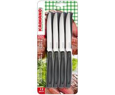 Kaimano Dinamik Steakmesser, Edelstahl, Schwarz, 28 x 10 x 2 cm, 12-Einheiten