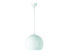 Reality Leuchten Pendelleuchte aus Metall, 1xE27 maximal 60 W ohne Leuchtmittel, Durchmesser 30 cm, Pendellänge maximal 130 cm, weiß R30101001