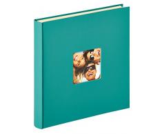walther design Selbstklebealbum Fun Fotoalbum, Struktureinband, PetrolgrÃ¼n, 33 x 33.5 cm