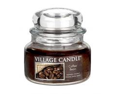 Village Candle Bohnenkaffee kleine Duftkerze im Glas, 312 g, braun, 9.7 x 9.5 cm