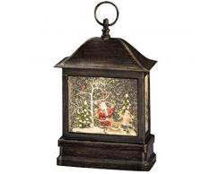 Konstsmide 2886-000 LED Schneelaterne mit Weihnachtsmann