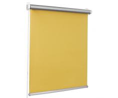 ROLLMAXXX Thermo Verdunkelungsrollo Klemmfix ohne Bohren (90 x 215 cm, Gelb)