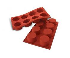 Unbekannt Silikomart Silikonform Zylinder, mittelgroÃ, 60Â mm, terracotta