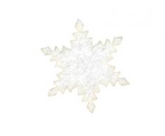 Petras Bastel-News A-ICF0204-01 Streudeko, 70 x Eiskristall einfach 40 mm, filz / weiÃ