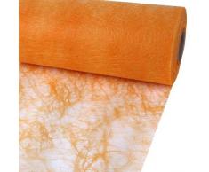 25m Sizoflor ® Original Tischband Tischläufer Tischdeko Faserseide 30cm / 300mm, Farbe:pfirsich