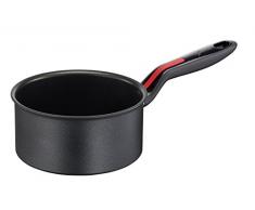 Lagostina Linea Rossa Schmortopf langem Griff, Aluminium, schwarz/rot, 16 cm