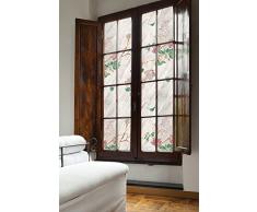 Artscape Fensterfolie Rosen-Design, 61 x 92 cm, Weiß / Grau / Rosa / Grün