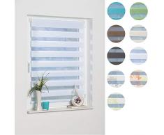 K-home Klemmfix Doppelrollo Madrid ohne Bohren Weiß 50 x 150 cm (B x L)