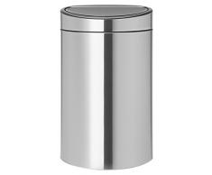 Brabantia 114823 Abfalleimer, Edelstahl, matt steel, 435 x 305 x 725 cm
