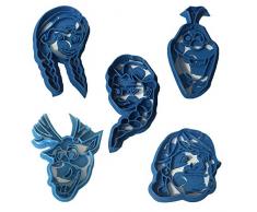 Cuticuter Frozen Pack Ausstechform, Blau, 16 x 14 x 1.5 cm, 5 Stück