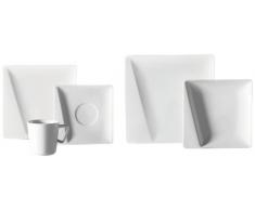 Mäser, Serie Quadro Pi, Kombiservice 20-teilig, Porzellan Geschirr-Set für 4 Personen