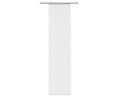 Home fashion 86601-701 weiß Schiebevorhang Rom Uni / 245 x 60 cm Dekostoff-Seidenoptik