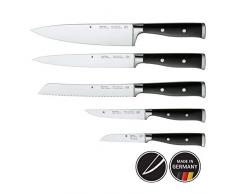 WMF Grand Class Messerset 5teilig, Spezialklingenstahl, 5 Messer geschmiedet, Performance Cut, Griff vernietet, Küchenmesser