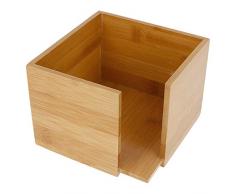 Garcia de Pou Serviettenhalter, Bambus, Natur, 13,5 x 13,5 x 10 cm