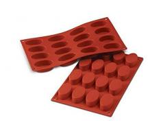 Unbekannt Silikomart Silikonbackform SMALL OVALS SF017